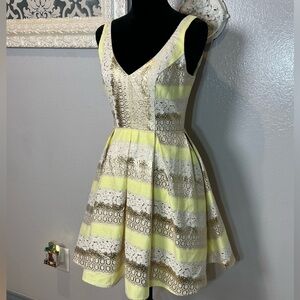 Elegant Yellow and Gold Dress
